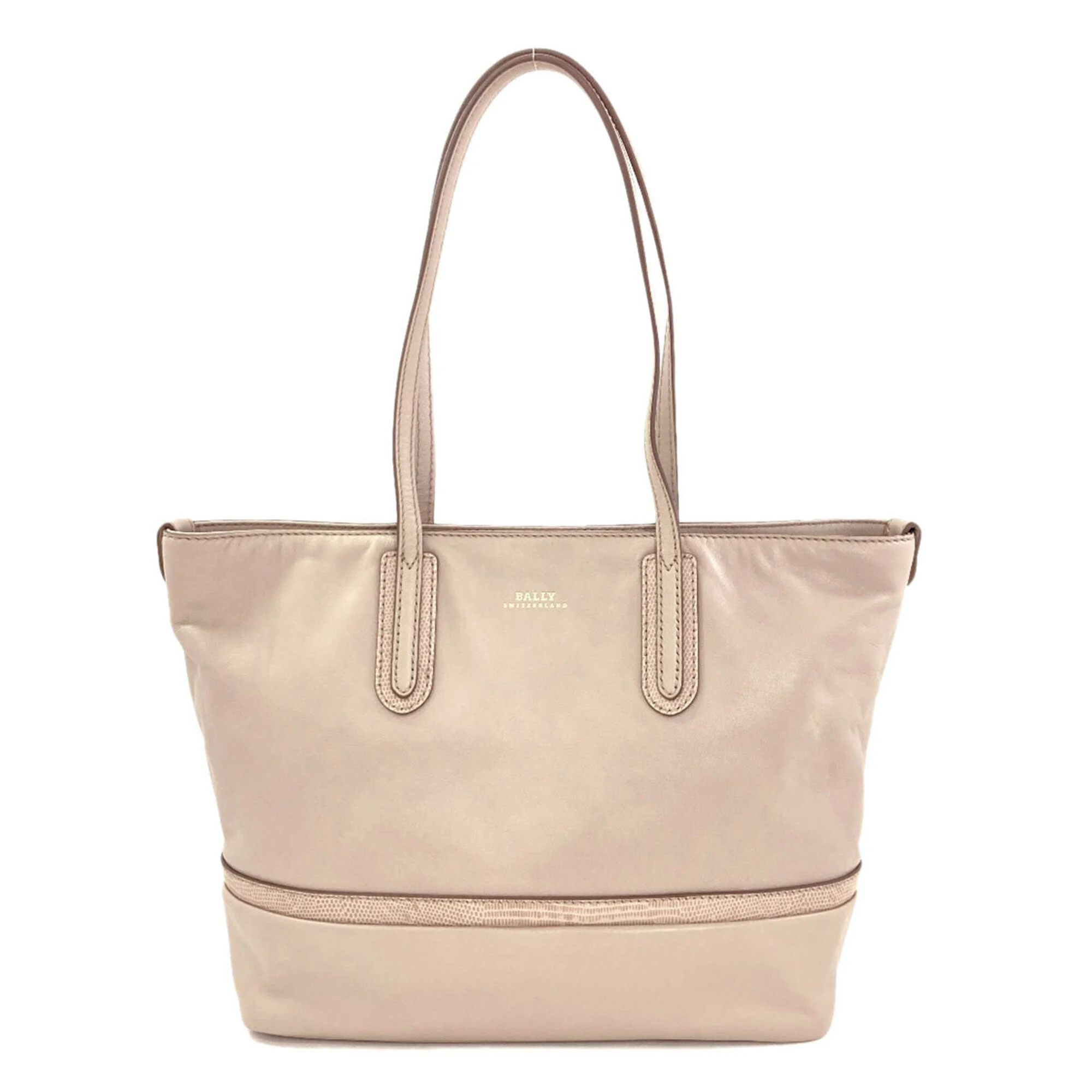 Bally Logo Tote Bag Leather Women's Bally